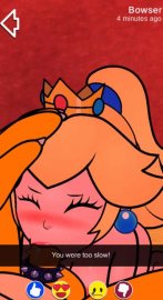Bowser x Peach: Superstar Sexting Scrin 1